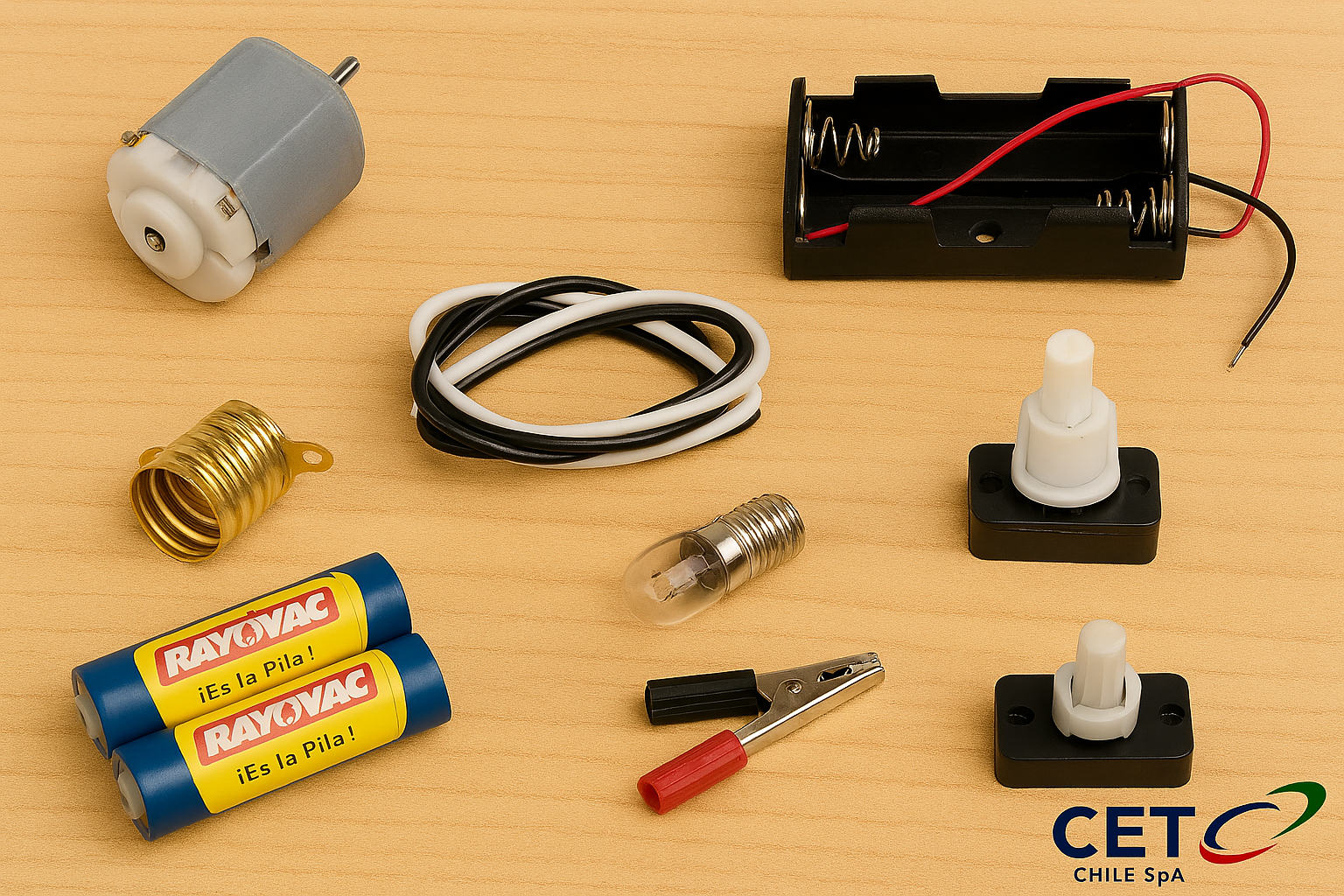 Circuito Eléctrico Educacional 5 Piezas